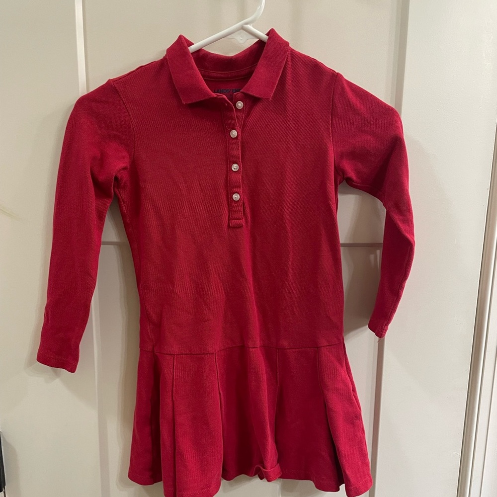Lands end girls polo dress